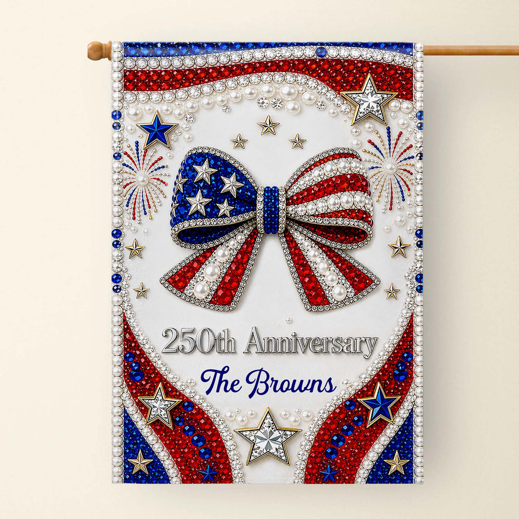 Personalized Garden Flag Patriotic Custom Family Gift 4th of July Garden Flag GradoCreations
