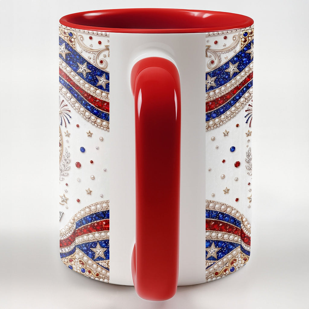 Personalized 250th Anniversary Patriotic Accent Mug Gift Accent Mug GradoCreations