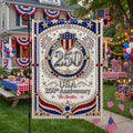 Personalized 3D Rhinestone Stars Flag Custom Name for Family Garden Flag GradoCreations