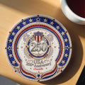Personalized 250th Anniversary Ceramic Coaster Custom Name Gift Ceramic Coaster GradoCreations