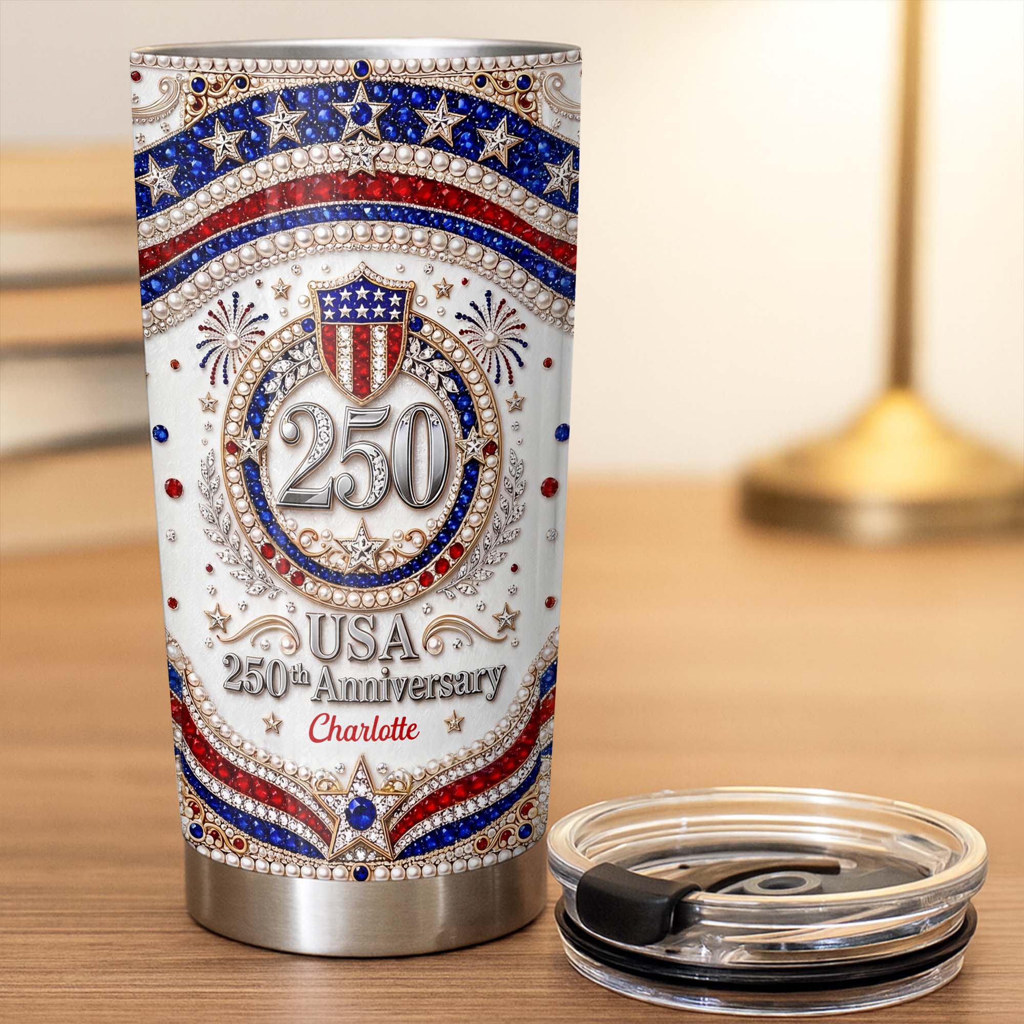 Personalized Stainless Steel Tumbler 20oz Custom Name Gift for Dad 20oz Tumbler GradoCreations