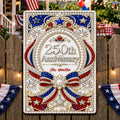 Personalized Metal Sign for 250th Anniversary USA Gift Decor Metal Sign GradoCreations