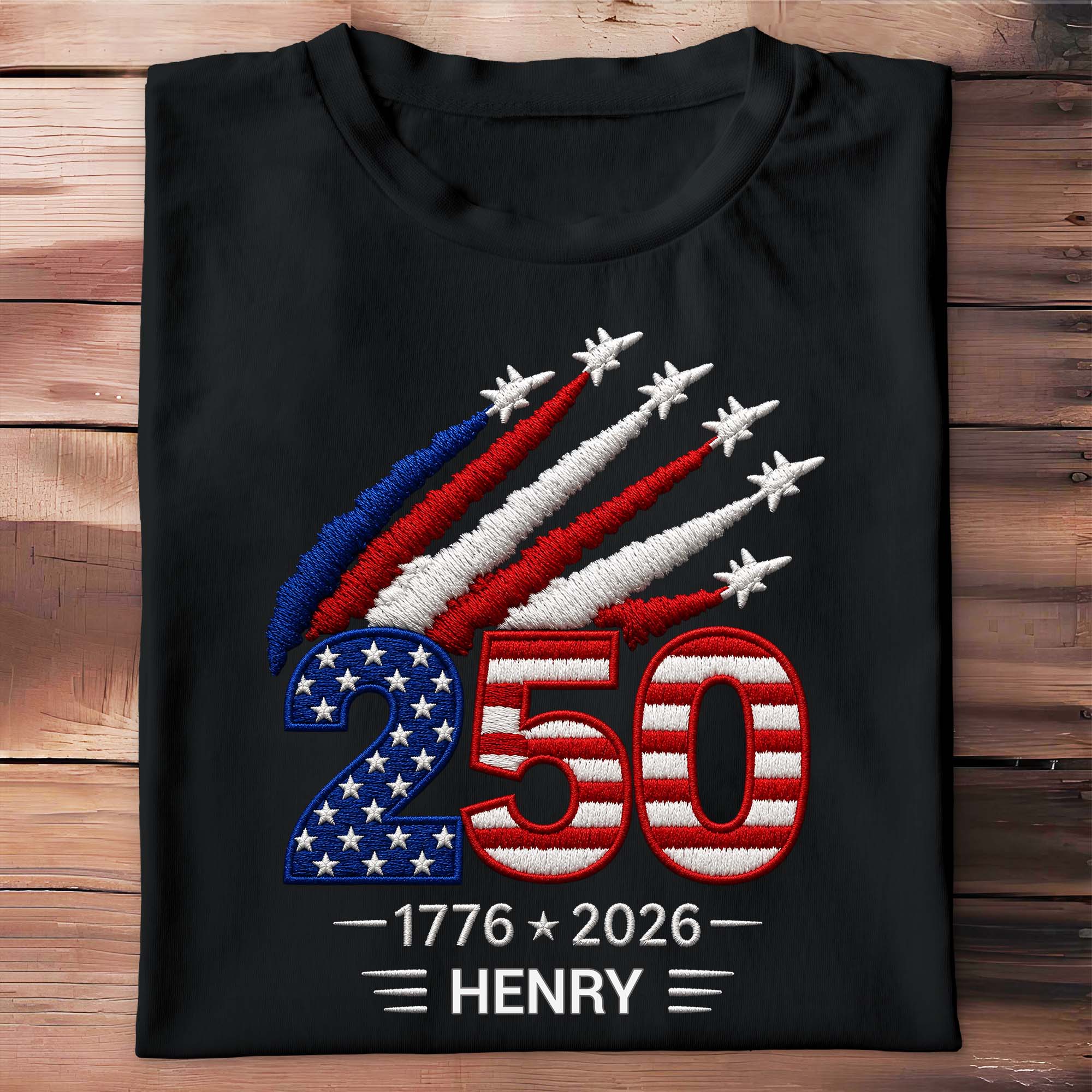 Personalized USA 250th Anniversary Independence Day T-shirt Hoodie Custom Gift Shirt GradoCreations