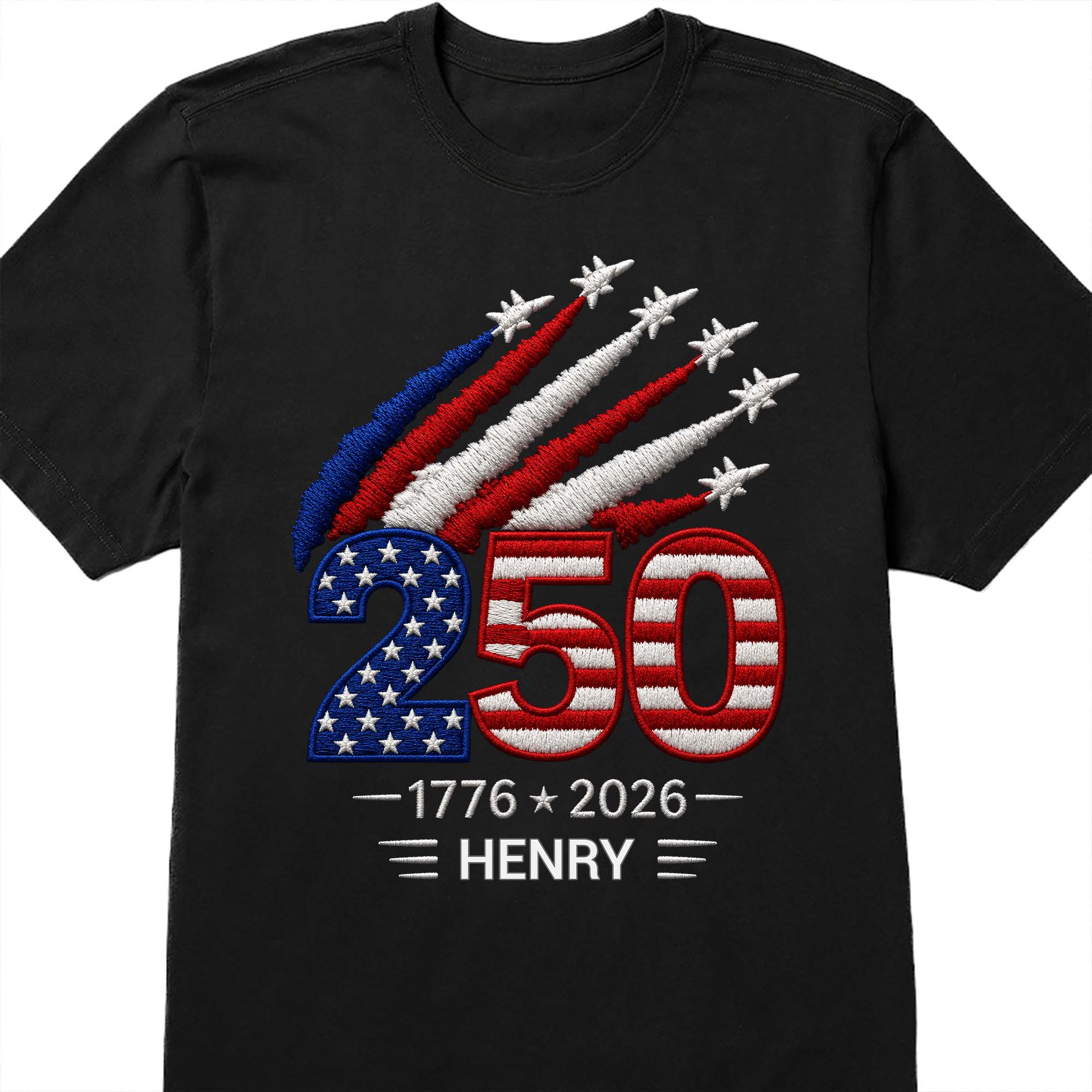 Personalized USA 250th Anniversary Independence Day T-shirt Hoodie Custom Gift Shirt GradoCreations