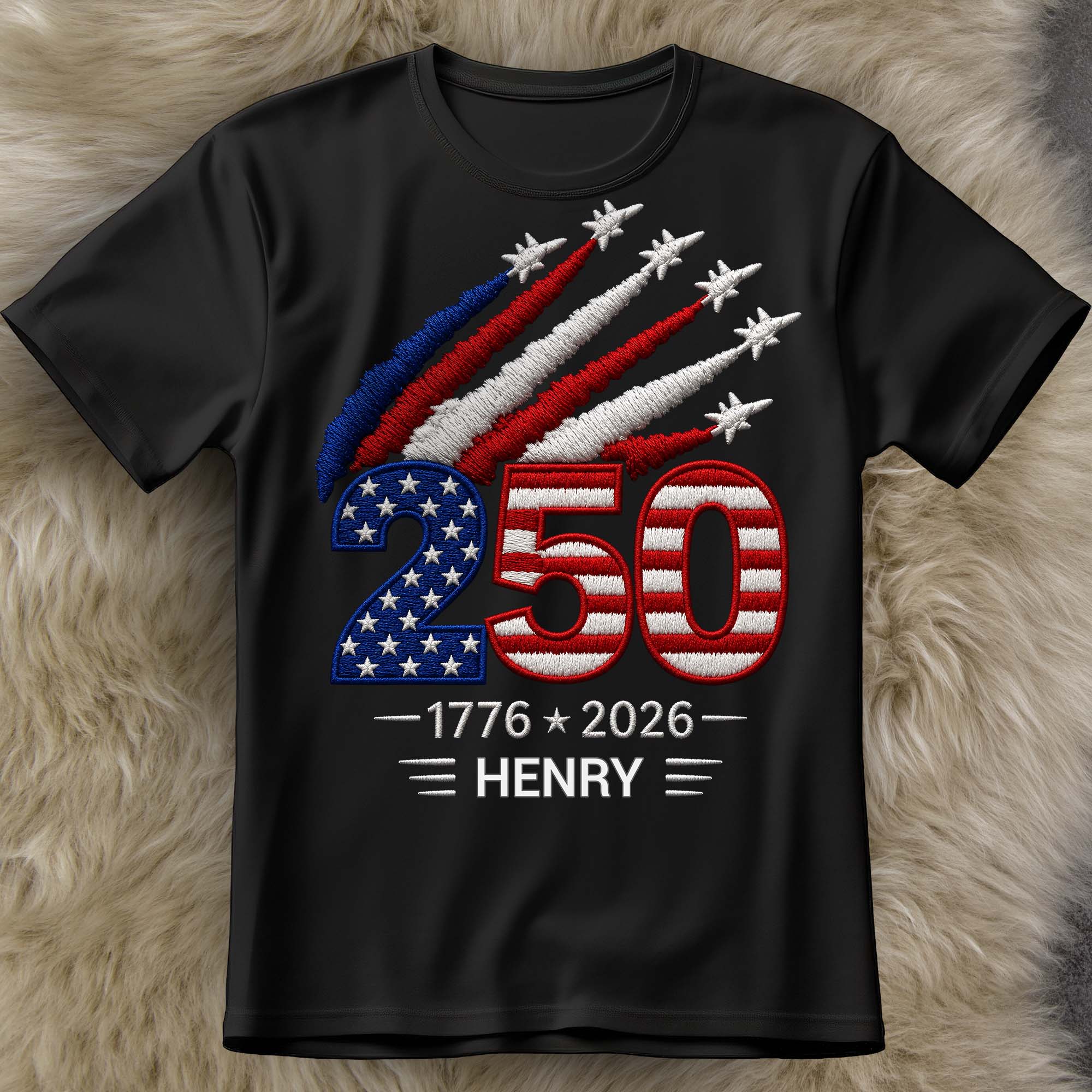 Personalized USA 250th Anniversary Independence Day T-shirt Hoodie Custom Gift Shirt GradoCreations