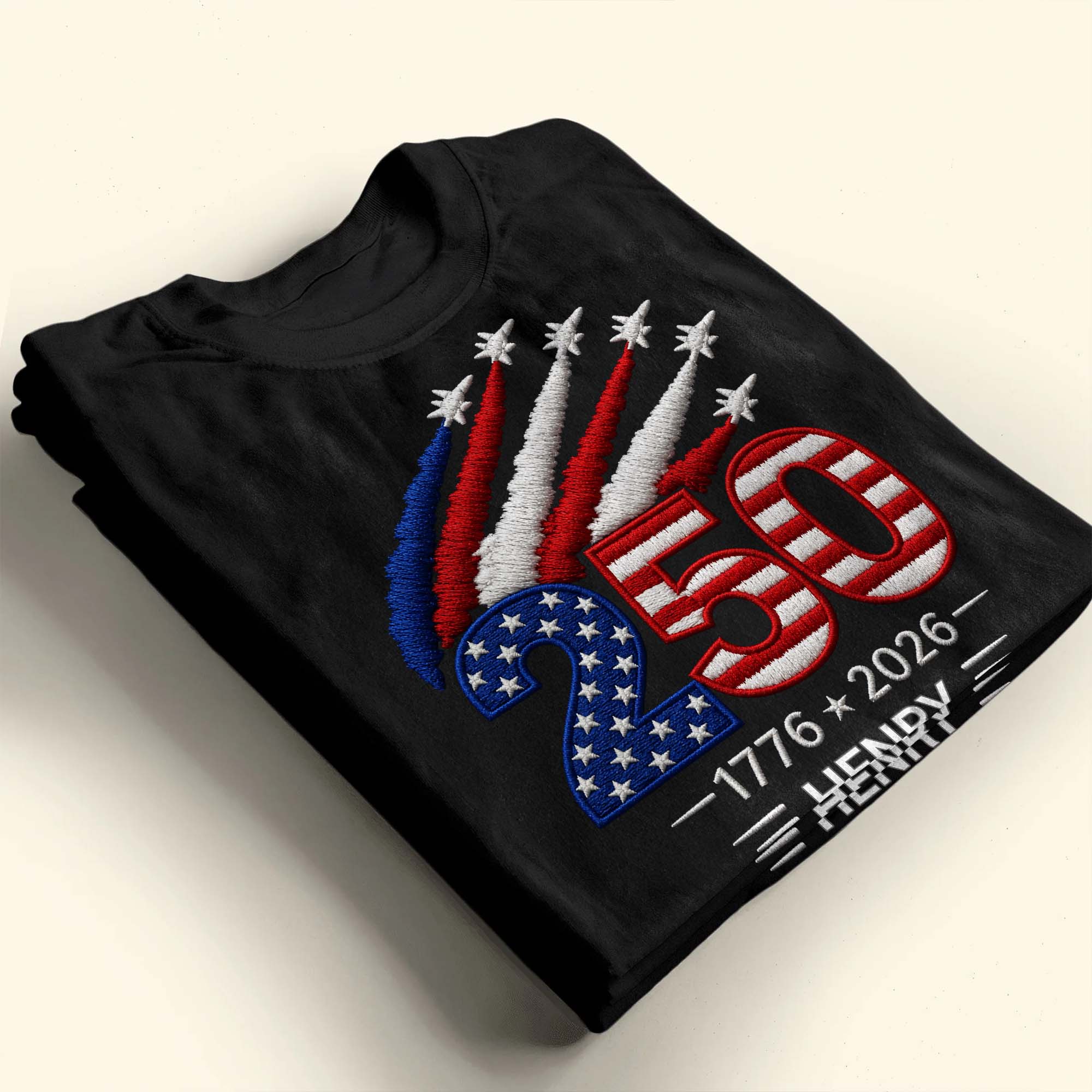 Personalized USA 250th Anniversary Independence Day T-shirt Hoodie Custom Gift Shirt GradoCreations