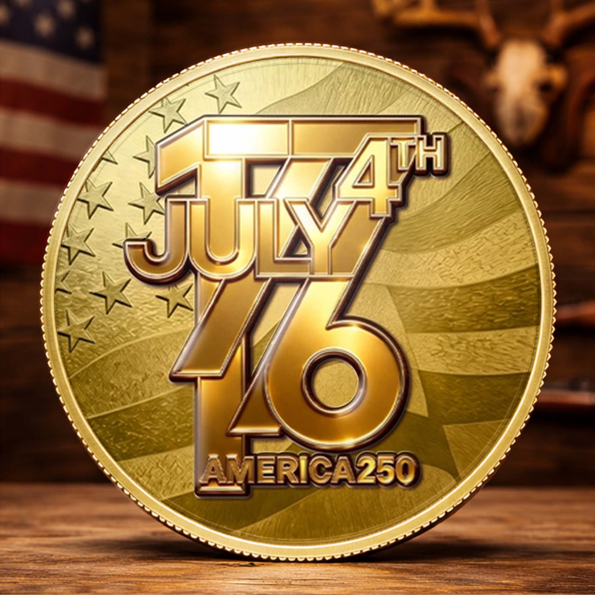 Personalized Commemorative Coin Custom Name 4th of July Gift for Family Commemorative Coin GradoCreations