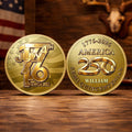 Personalized Commemorative Coin Custom Name 4th of July Gift for Family Commemorative Coin GradoCreations
