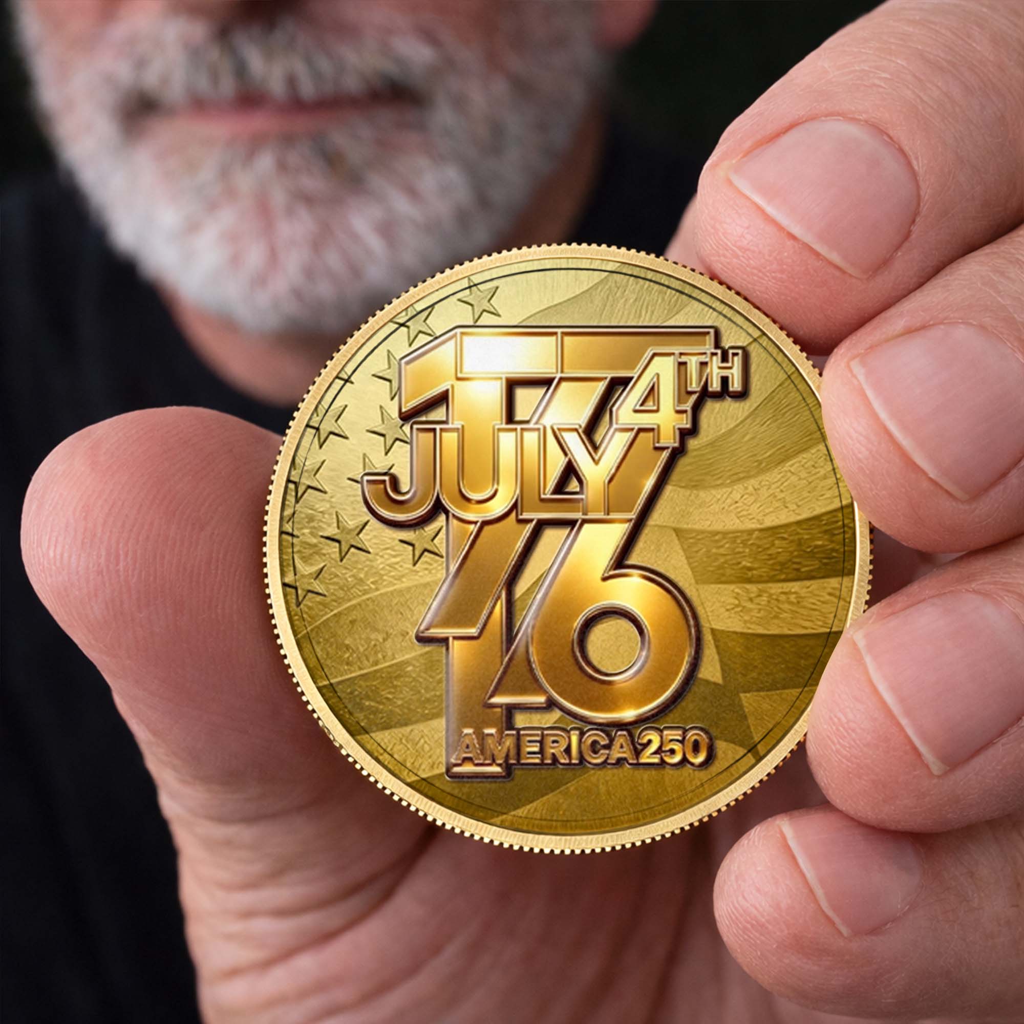 Personalized Commemorative Coin Custom Name 4th of July Gift for Family Commemorative Coin GradoCreations