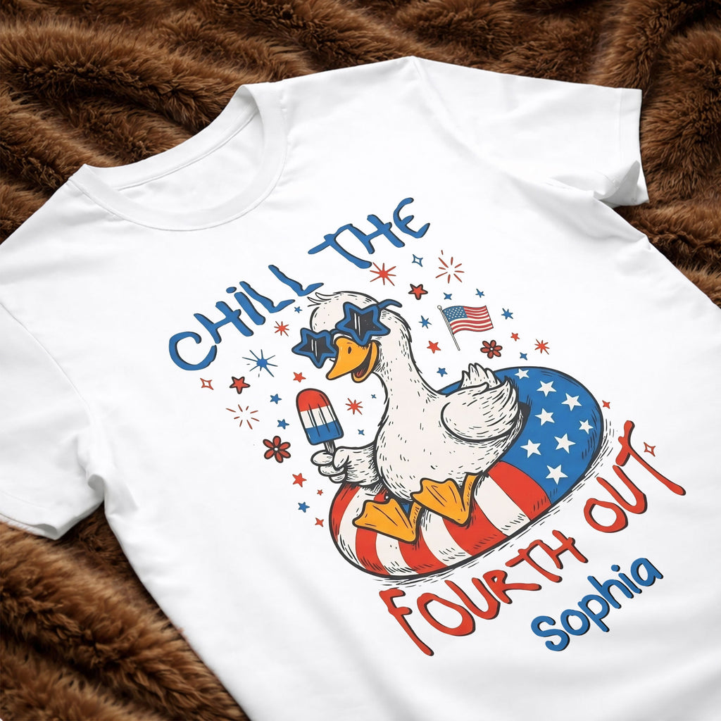 Personalized Duck Graphic T-shirt Hoodie 4th of July Gift Shirt GradoCreations