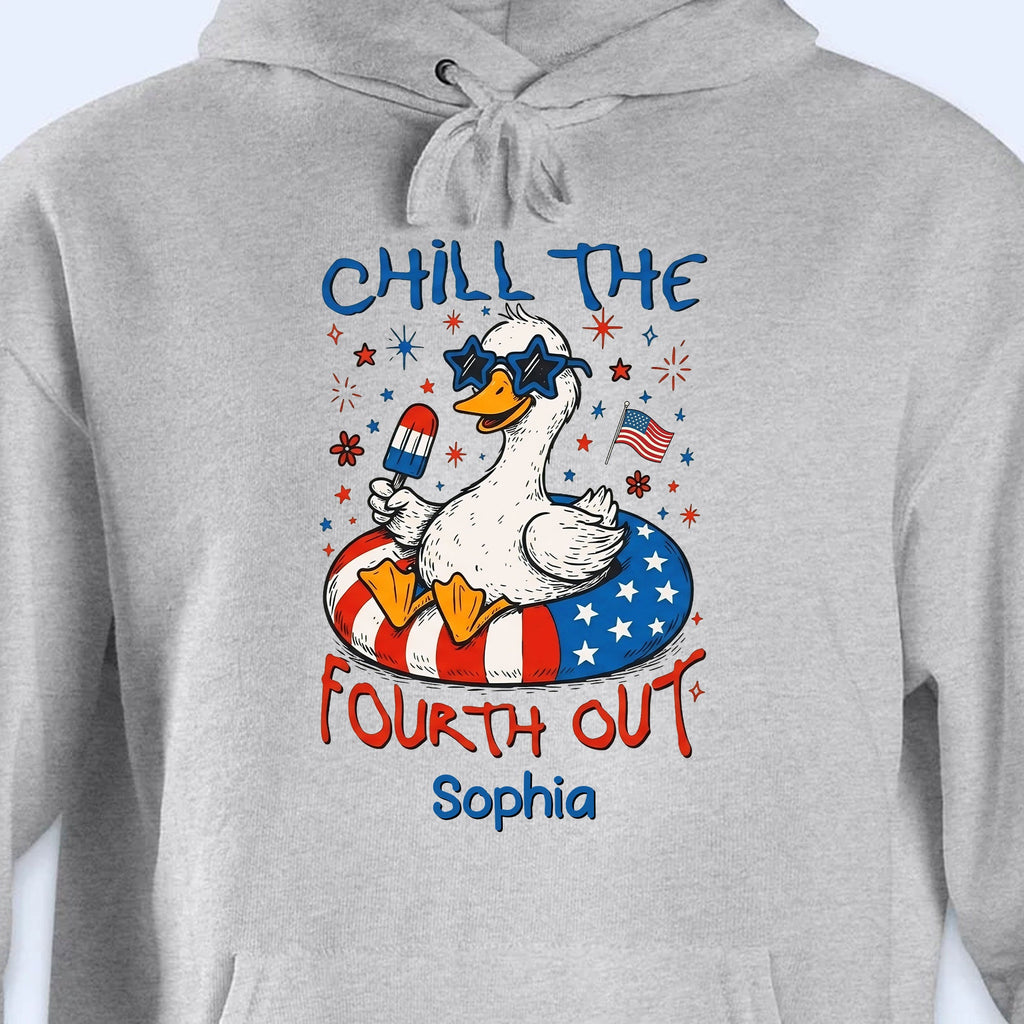 Personalized Duck Graphic T-shirt Hoodie 4th of July Gift Shirt GradoCreations