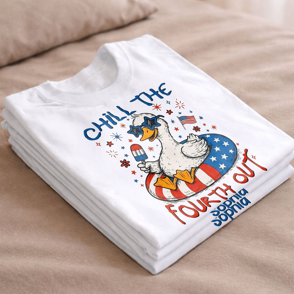 Personalized Duck Graphic T-shirt Hoodie 4th of July Gift Shirt GradoCreations