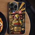 Personalized Clear Phone Case Custom Name USA Eagle Gift Clear Phone Case GradoCreations