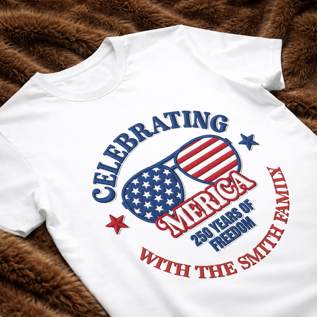 Personalized Family USA Flag T-shirt & Hoodie Gift Idea Shirt GradoCreations