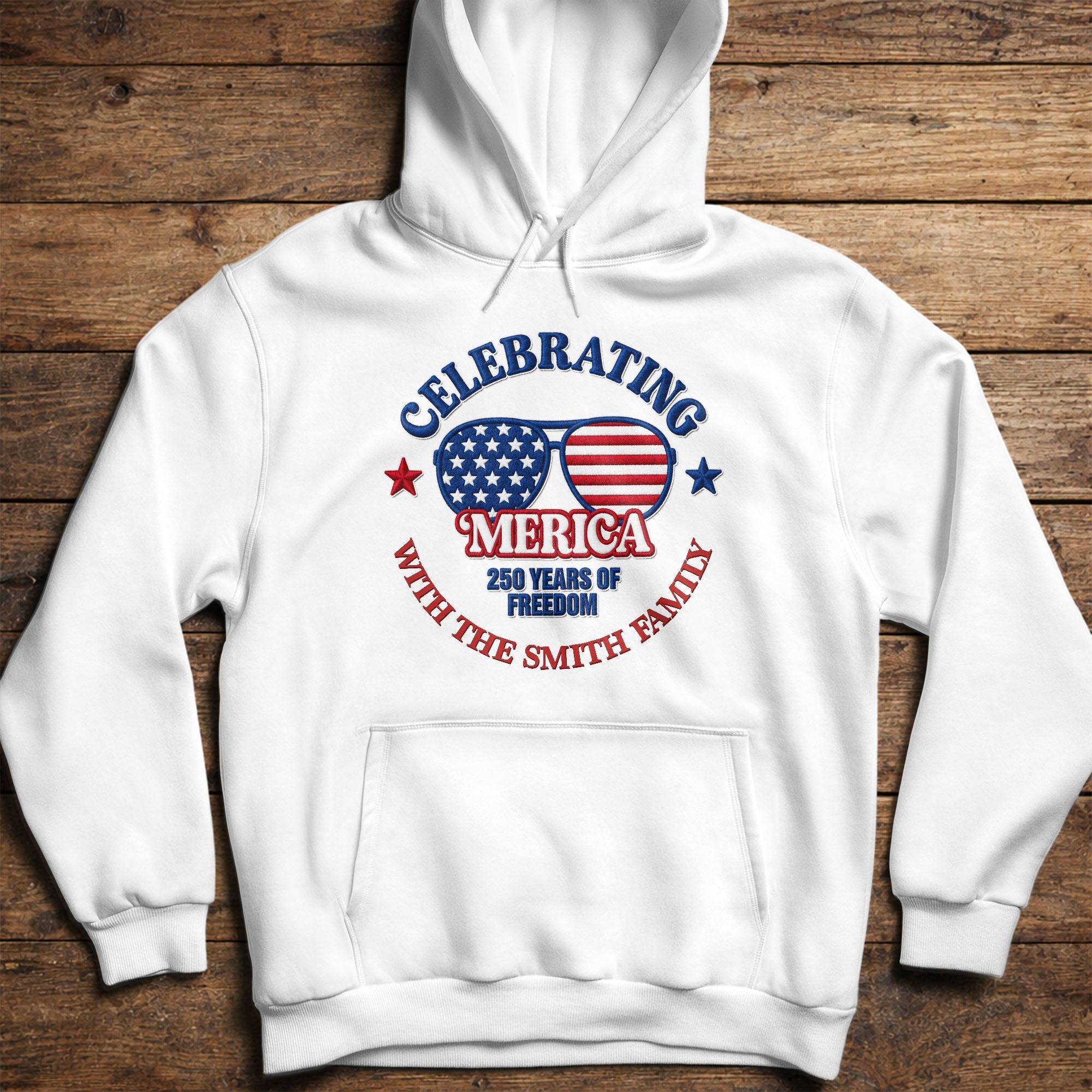 Personalized Family USA Flag T-shirt & Hoodie Gift Idea Shirt GradoCreations
