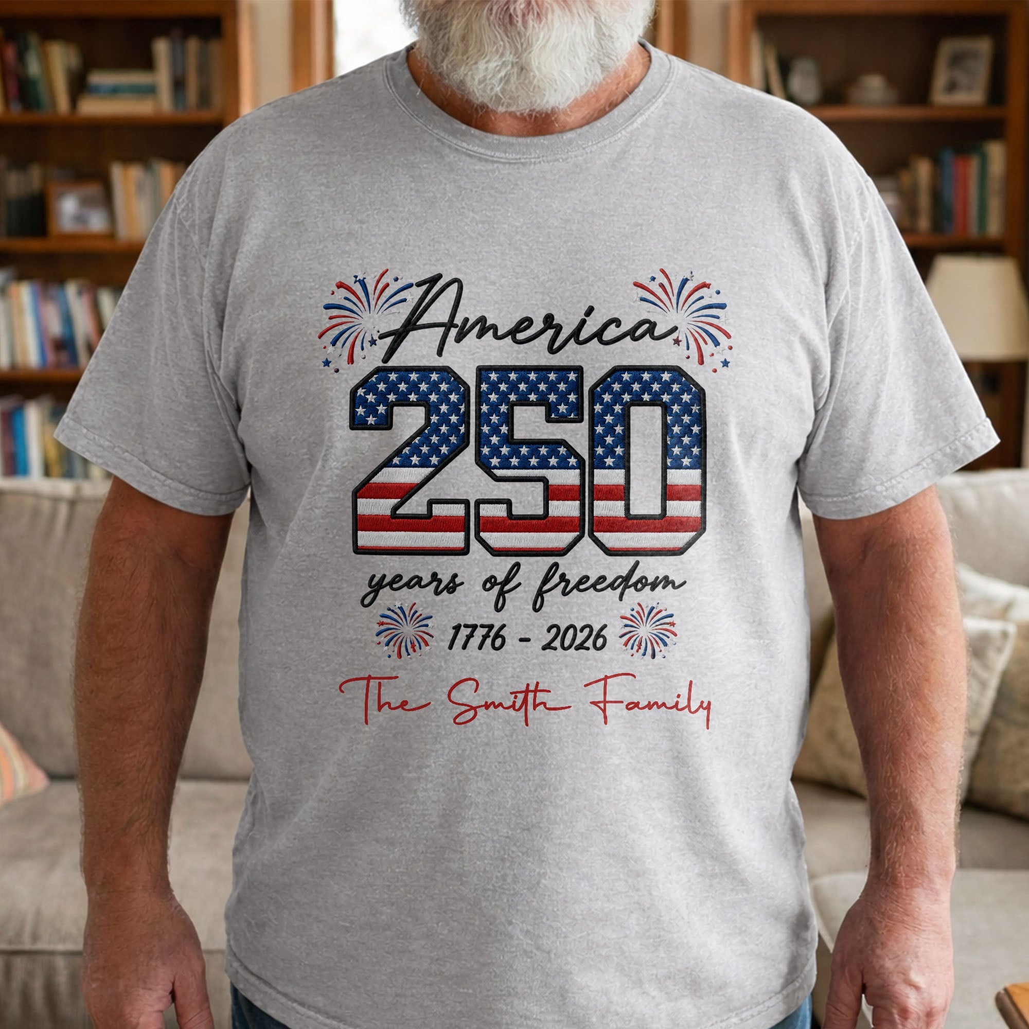 Personalized American Flag T-shirt & Hoodie Gift for Family Shirt GradoCreations