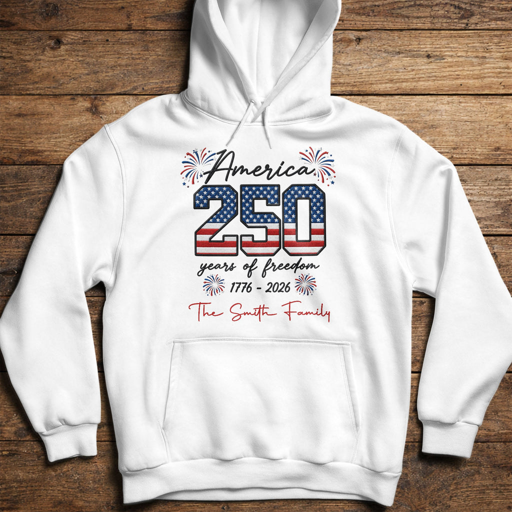 Personalized American Flag T-shirt & Hoodie Gift for Family Shirt GradoCreations