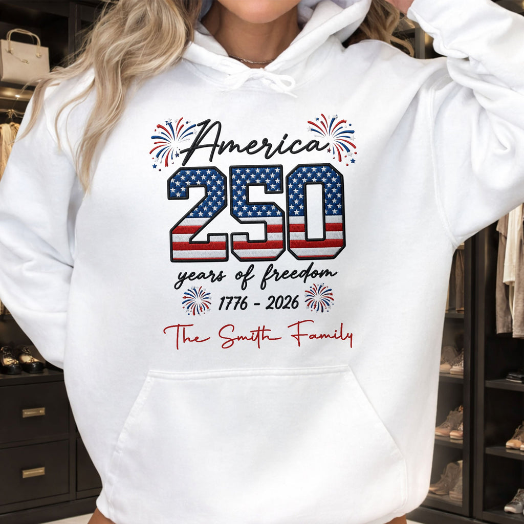Personalized American Flag T-shirt & Hoodie Gift for Family Shirt GradoCreations