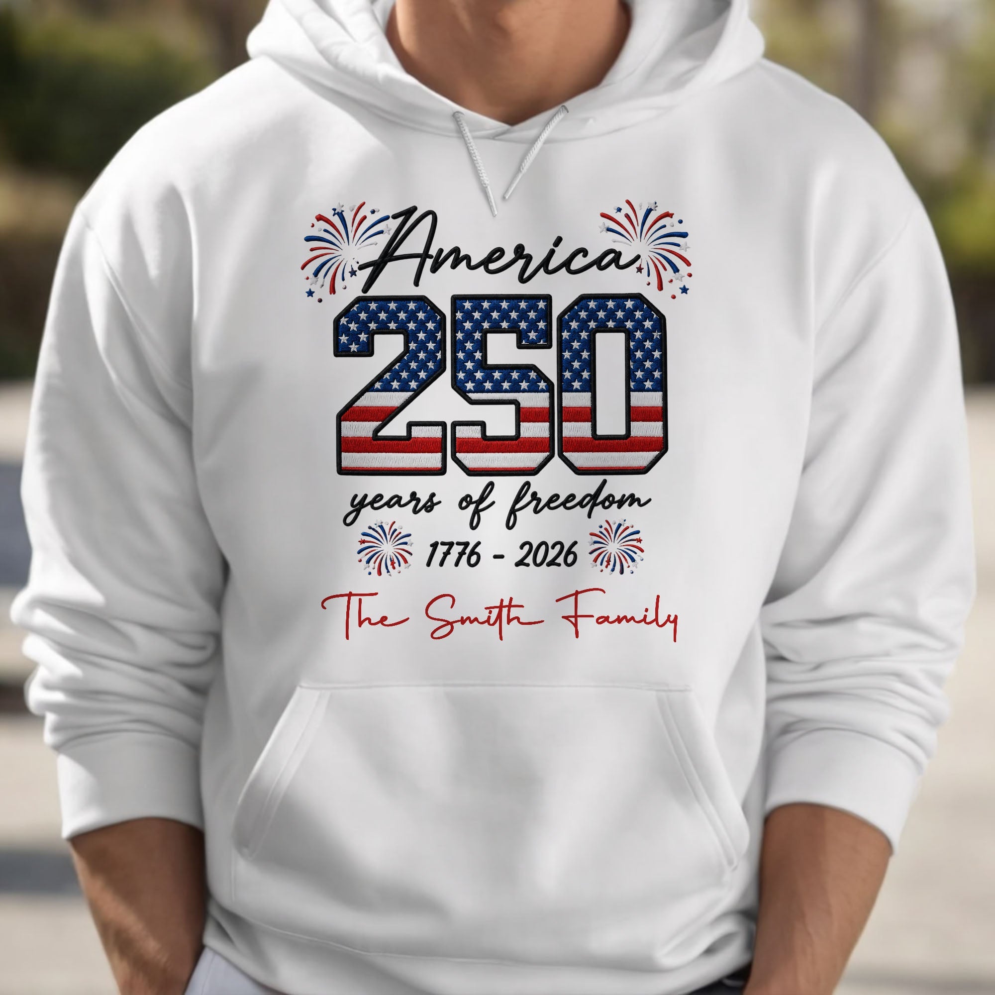 Personalized American Flag T-shirt & Hoodie Gift for Family Shirt GradoCreations