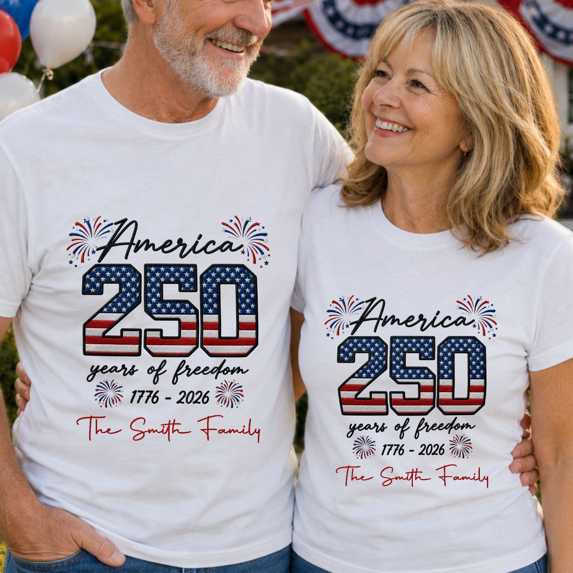 Personalized American Flag T-shirt & Hoodie Gift for Family Shirt GradoCreations