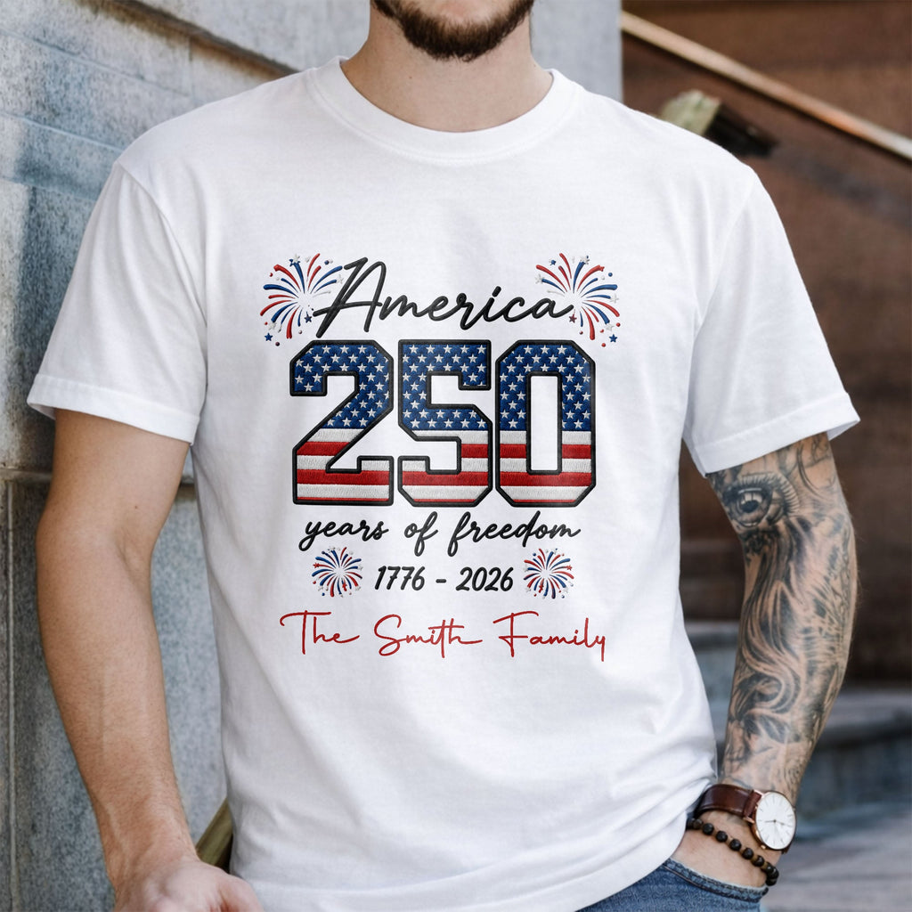 Personalized American Flag T-shirt & Hoodie Gift for Family Shirt GradoCreations