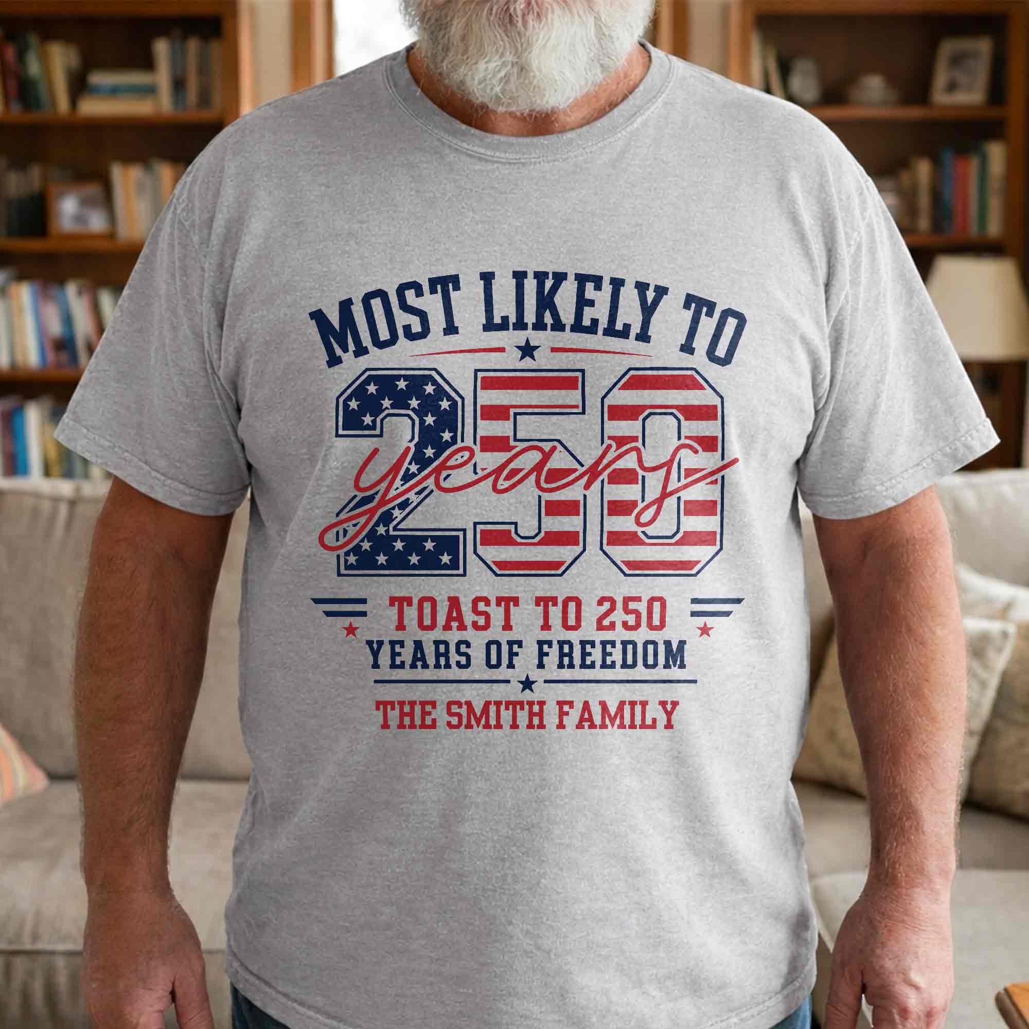 Personalized Family Hoodie & T-Shirt USA Flag Gift Idea Shirt GradoCreations