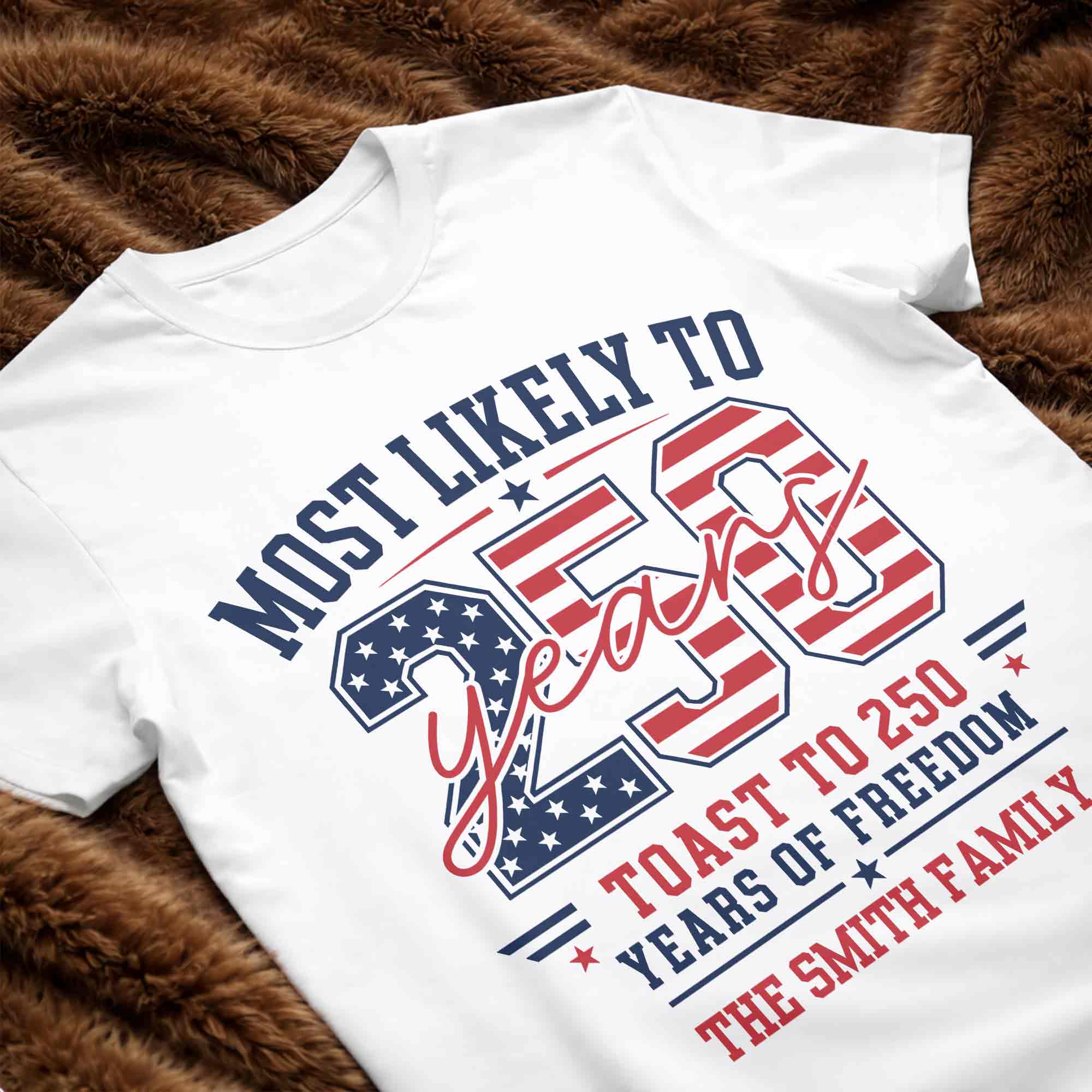 Personalized Family Hoodie & T-Shirt USA Flag Gift Idea Shirt GradoCreations