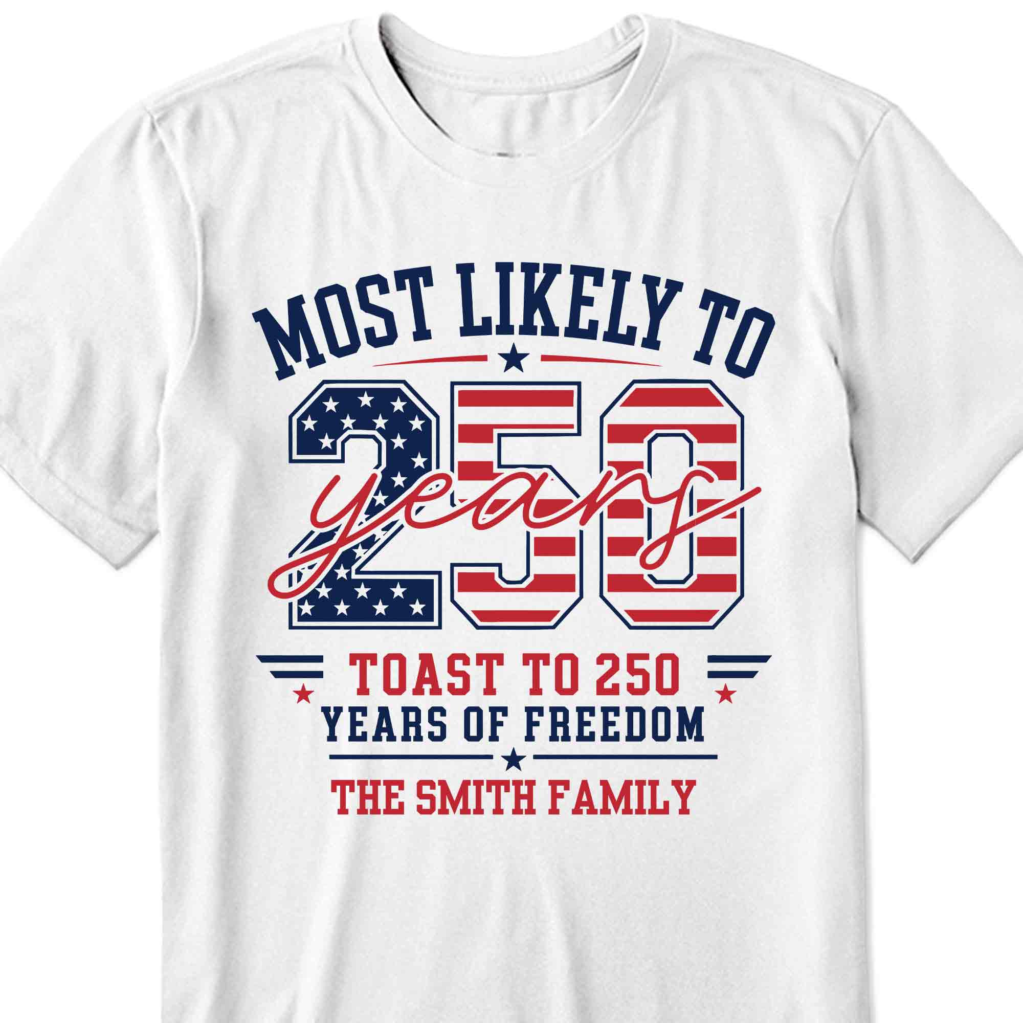 Personalized Family Hoodie & T-Shirt USA Flag Gift Idea Shirt GradoCreations