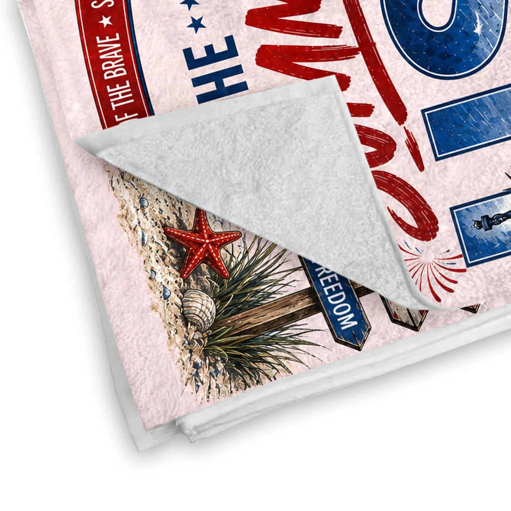 Personalized Microfiber Beach Towel Custom Design USA Gift Beach Towels GradoCreations