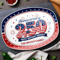 Personalized 4th of July Custom Family Name Plate Gift Custom Plate GradoCreations