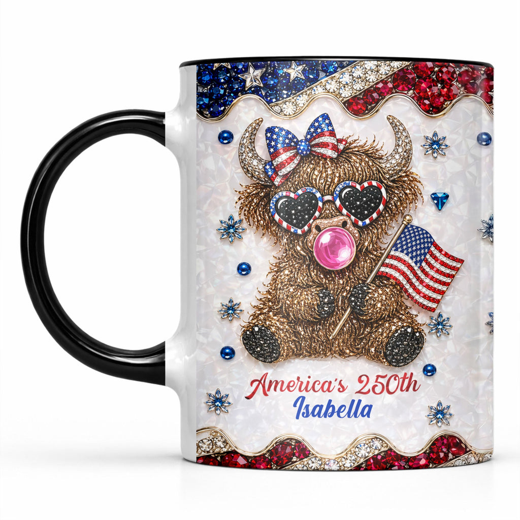 Personalized Accent Mug America 250th Anniversary Custom Gift Accent Mug GradoCreations