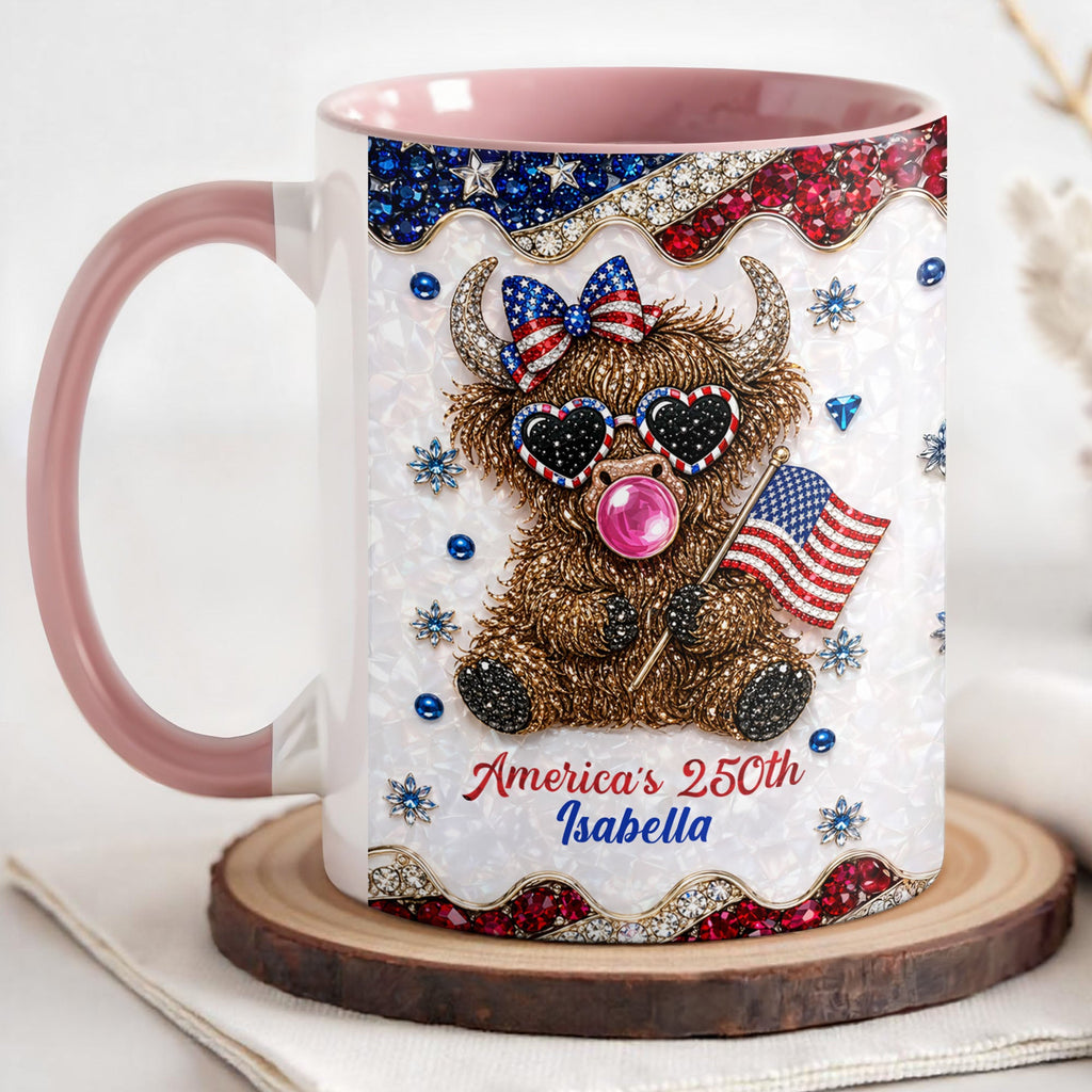 Personalized Accent Mug America 250th Anniversary Custom Gift Accent Mug GradoCreations