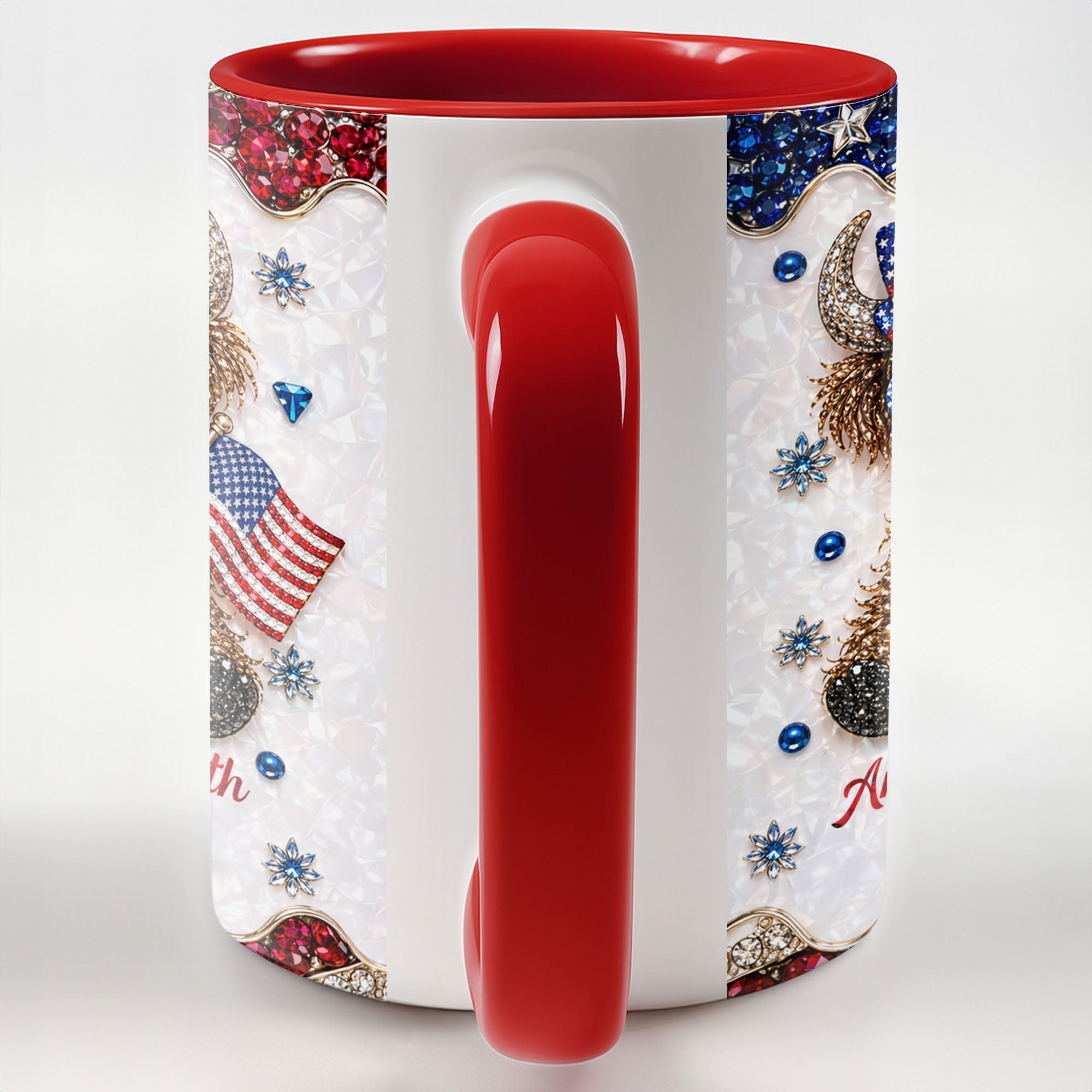 Personalized Accent Mug America 250th Anniversary Custom Gift Accent Mug GradoCreations