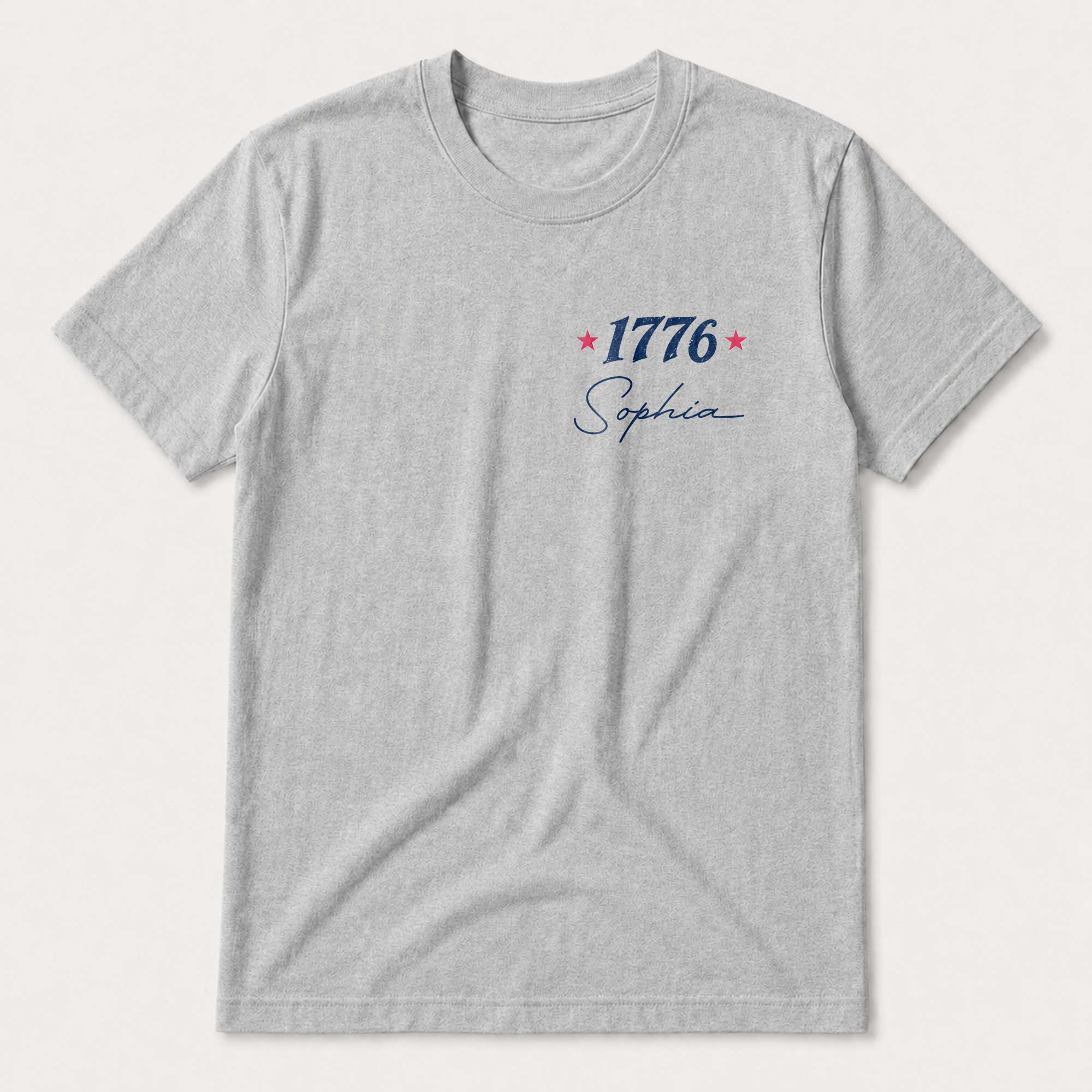 Personalized Patriotic T-Shirt Custom Front Back for 4th of July T-Shirt Font and Back GradoCreations