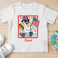 Personalized Patriotic Duck Youth T-Shirt Custom Name Gift Youth T-Shirt GradoCreations