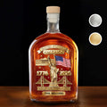 Personalized Whiskey Bottle Custom Family Name 250th Anniversary Gift for Dad Whiskey Bottle GradoCreations