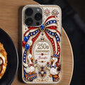 Personalized Clear Phone Case Custom Name Patriotic Gift Clear Phone Case GradoCreations