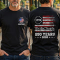 Personalized American Flag T-Shirt Custom Design for 4th of July T-Shirt Font and Back GradoCreations