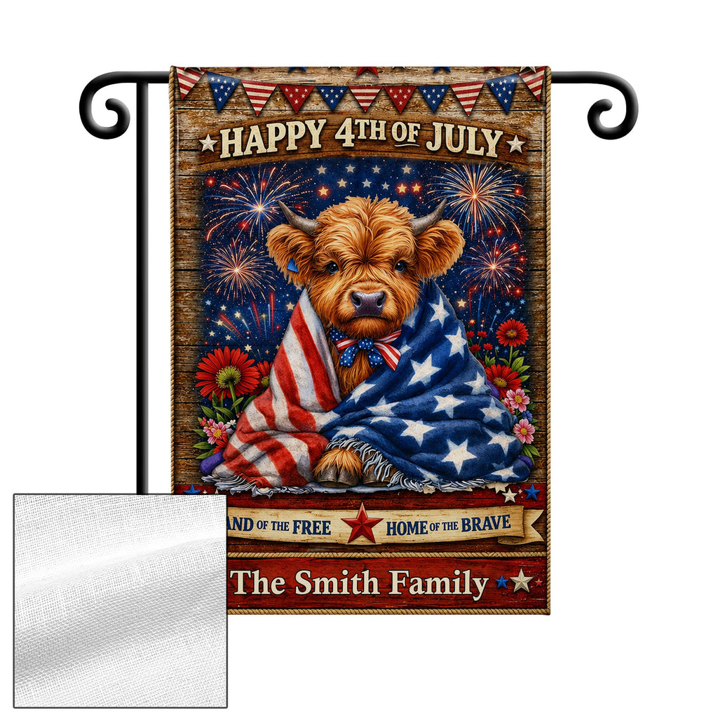 Personalized Double-Sided Garden Flag Custom Family Name 4th of July Decoration Garden Flag GradoCreations