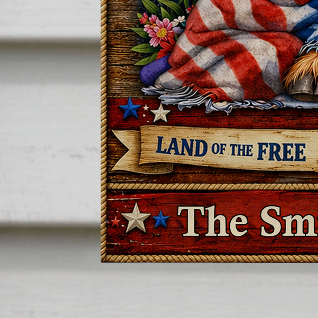 Personalized Double-Sided Garden Flag Custom Family Name 4th of July Decoration Garden Flag GradoCreations