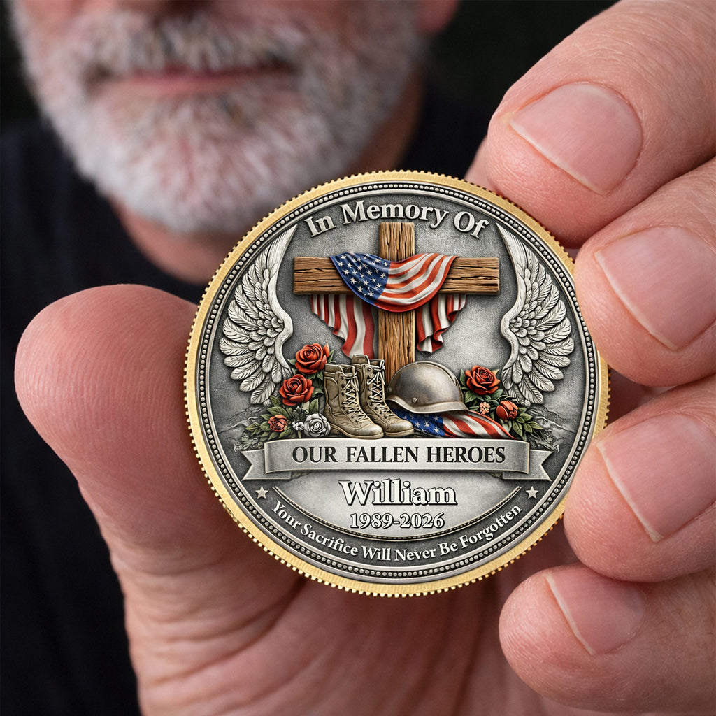 Personalized Memorial Commemorative Coin Custom Name Gift Commemorative Coin GradoCreations