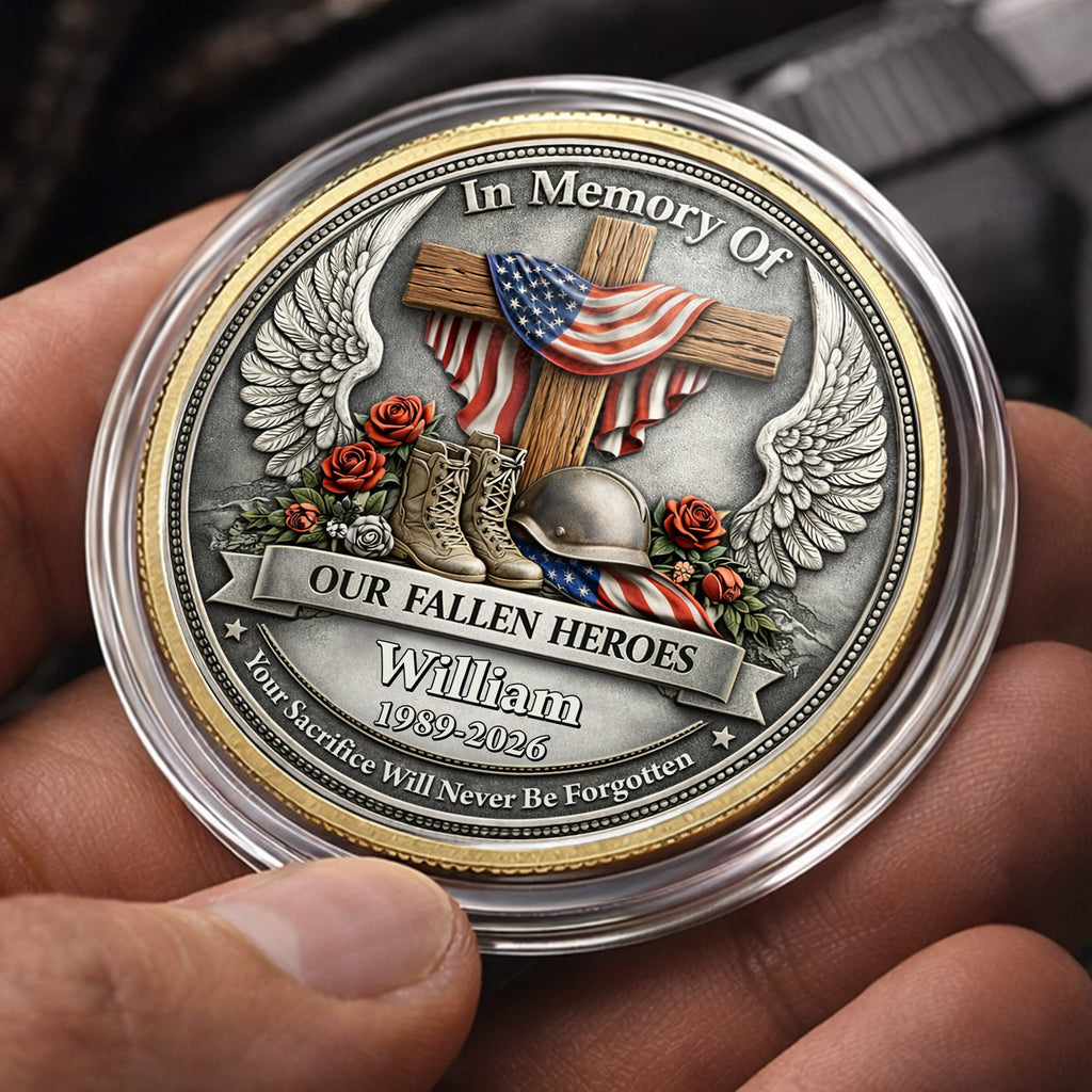 Personalized Memorial Commemorative Coin Custom Name Gift Commemorative Coin GradoCreations