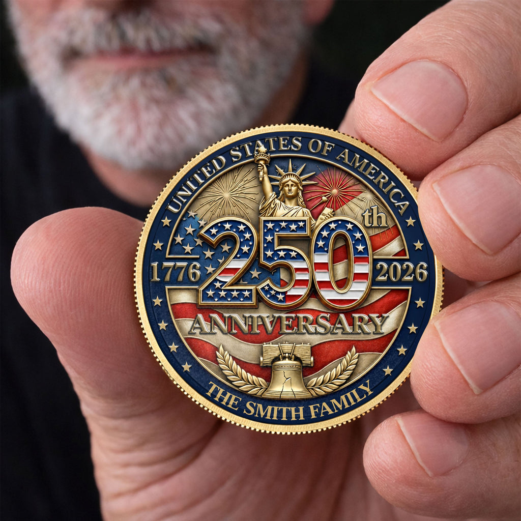 Personalized Commemorative Coin Custom Name Gift for Family Commemorative Coin GradoCreations