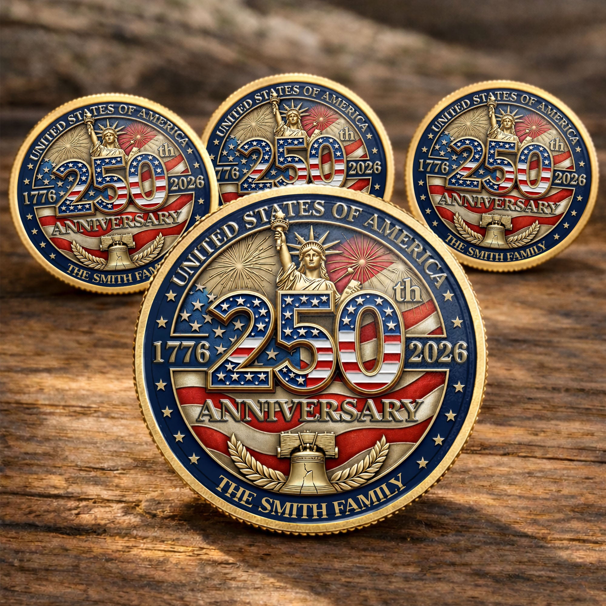 Personalized Commemorative Coin Custom Name Gift for Family Commemorative Coin GradoCreations