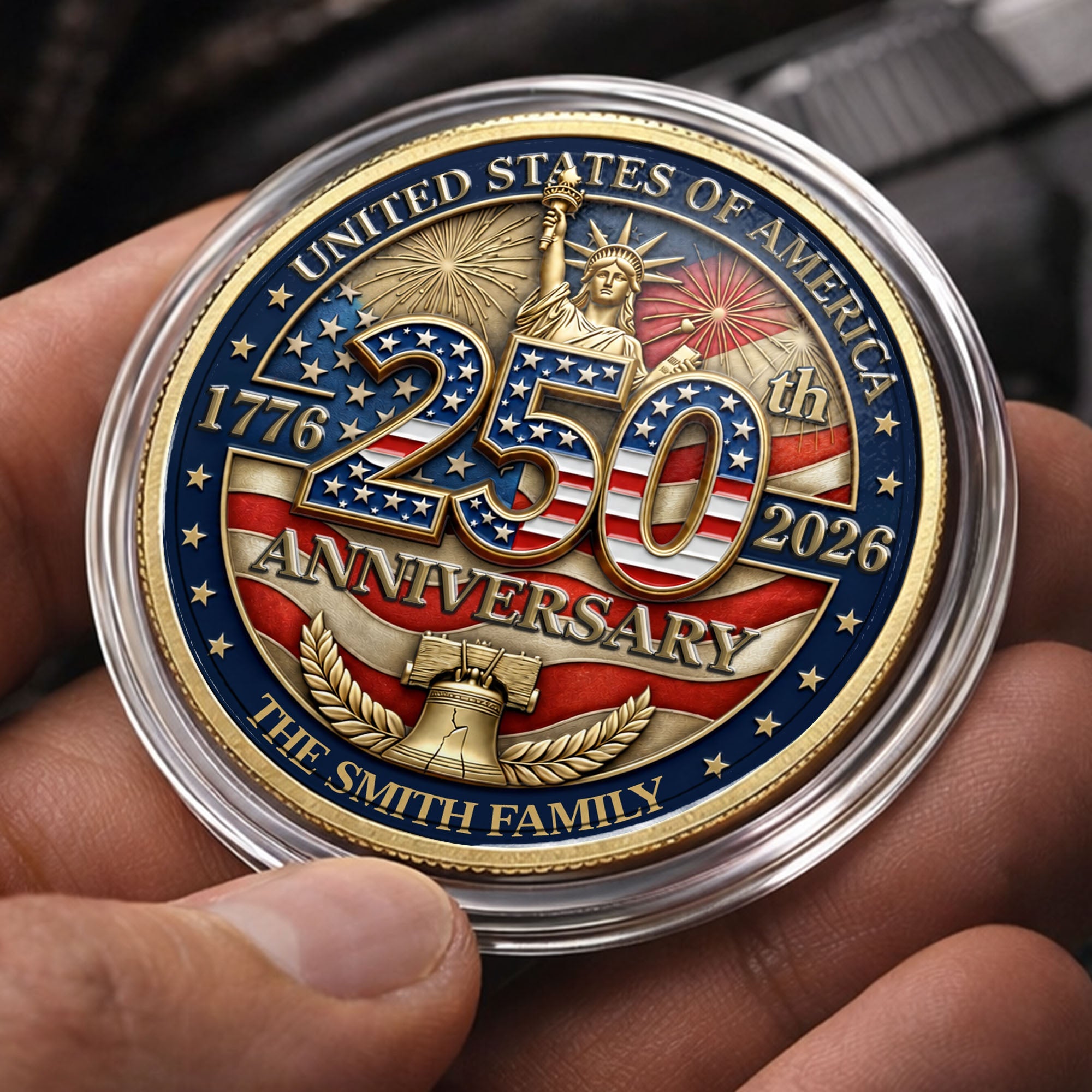 Personalized Commemorative Coin Custom Name Gift for Family Commemorative Coin GradoCreations