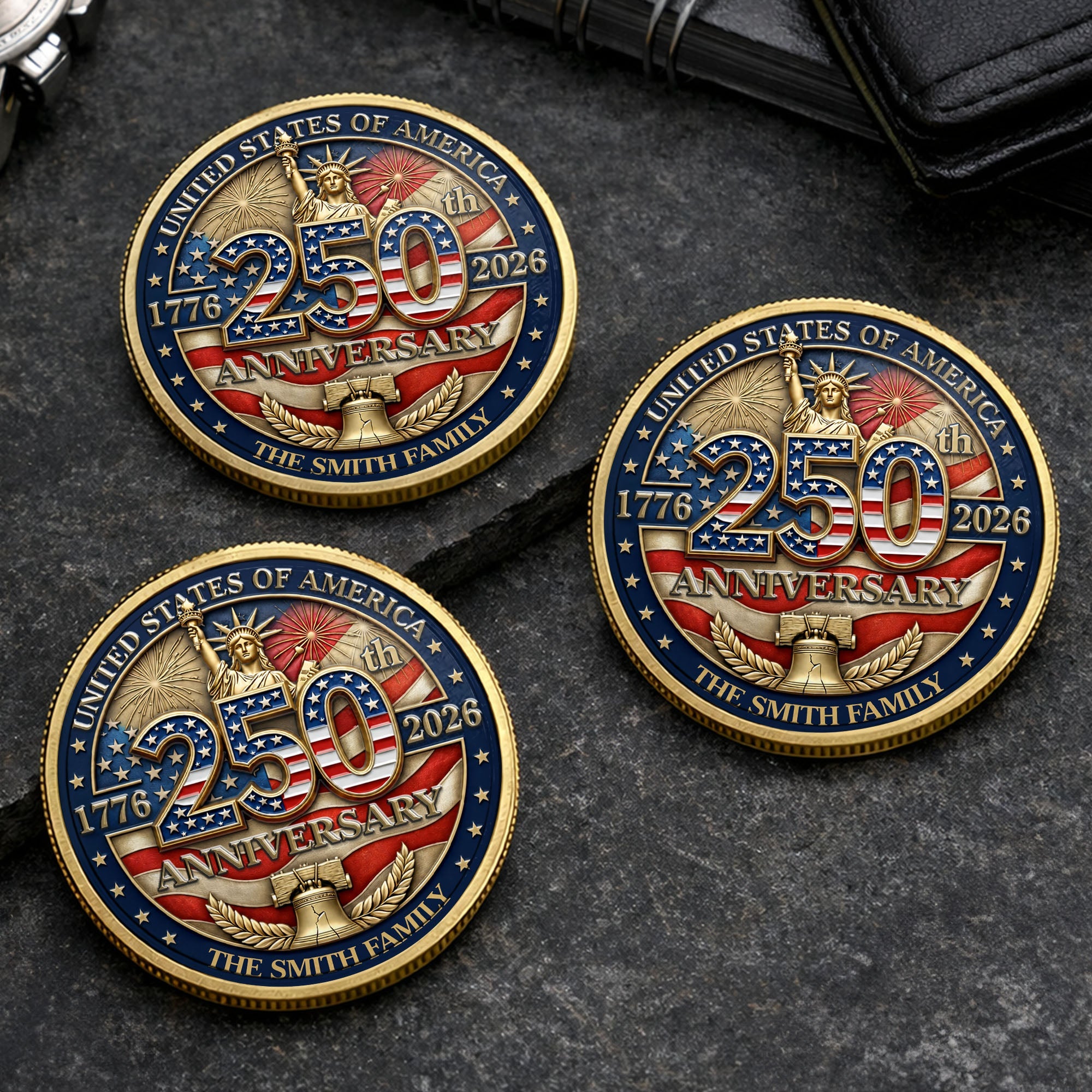 Personalized Commemorative Coin Custom Name Gift for Family Commemorative Coin GradoCreations