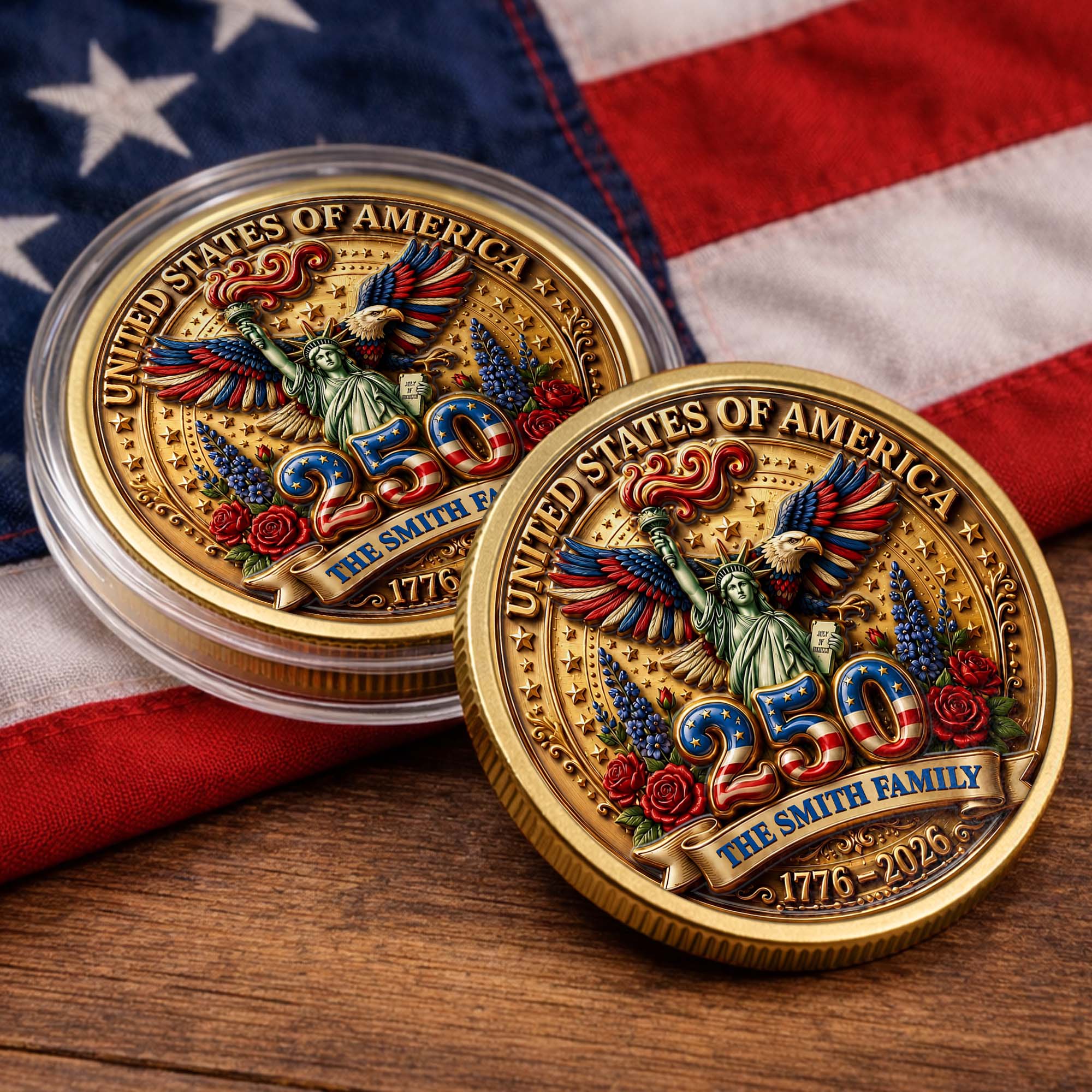 Personalized Commemorative Coin Custom Name Family Gift Commemorative Coin GradoCreations