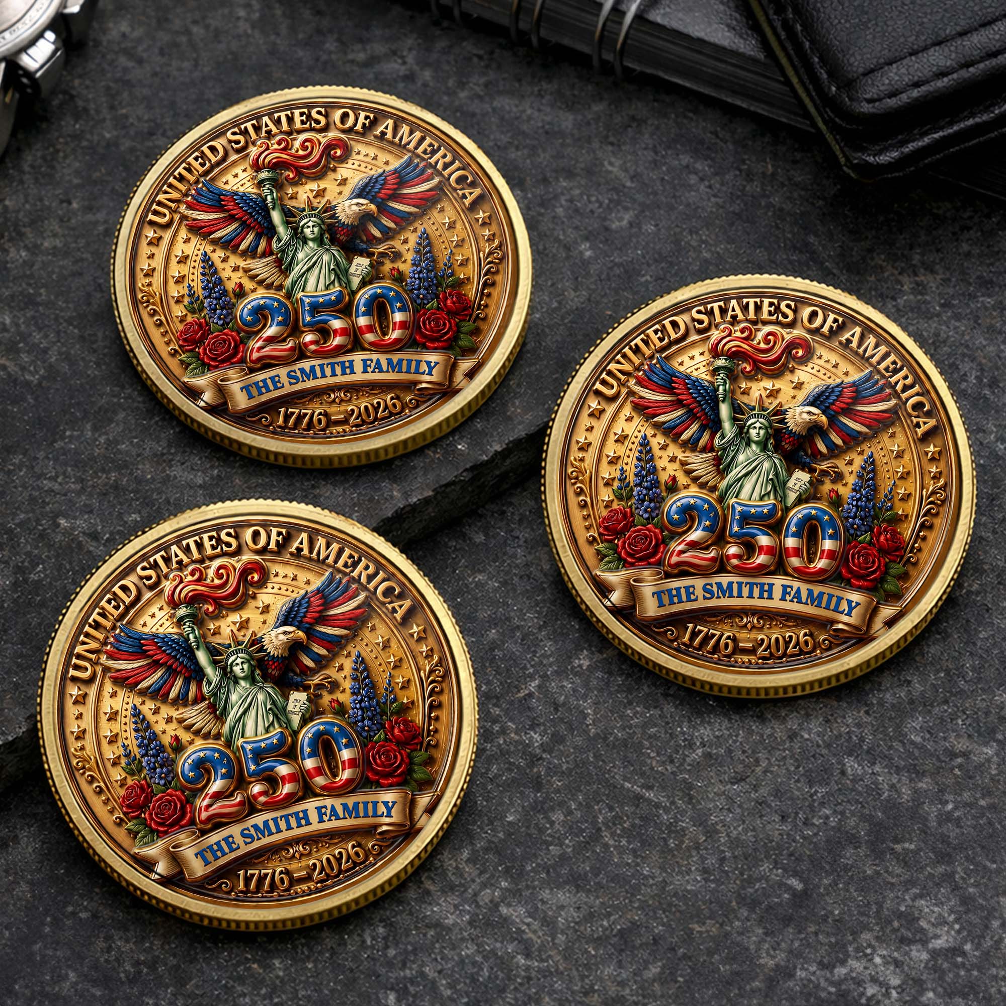 Personalized Commemorative Coin Custom Name Family Gift Commemorative Coin GradoCreations