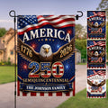 Personalized American Flag Fireworks Garden Flag for 4th of July Garden Flag GradoCreations