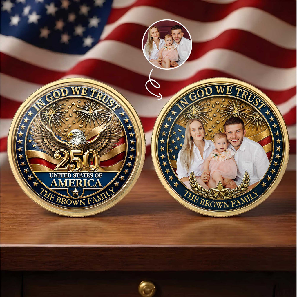 Personalized Commemorative Coin Custom Name Gift for Dad Commemorative Coin GradoCreations